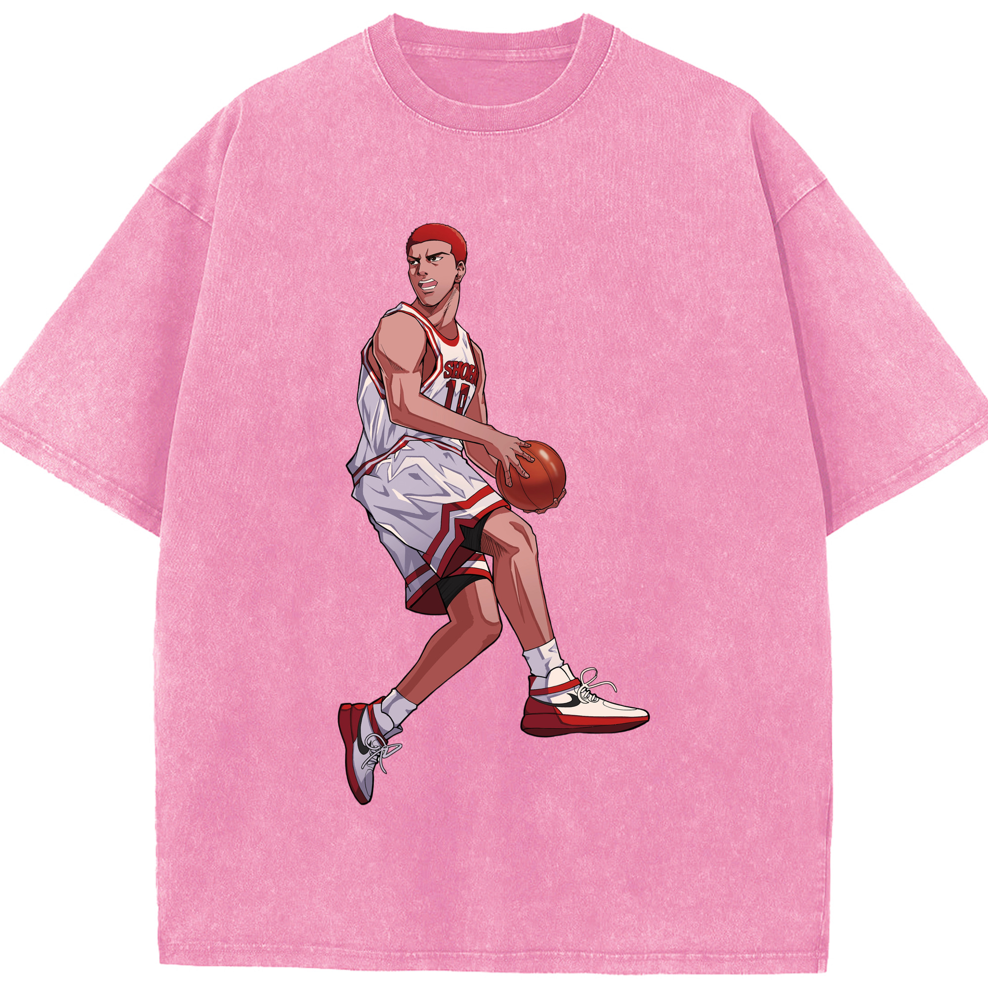 （画像用） SLAM DUNK／スラムダンク 綿100% ヴィンテージ風 半袖Tシャツ（フロントプリント）